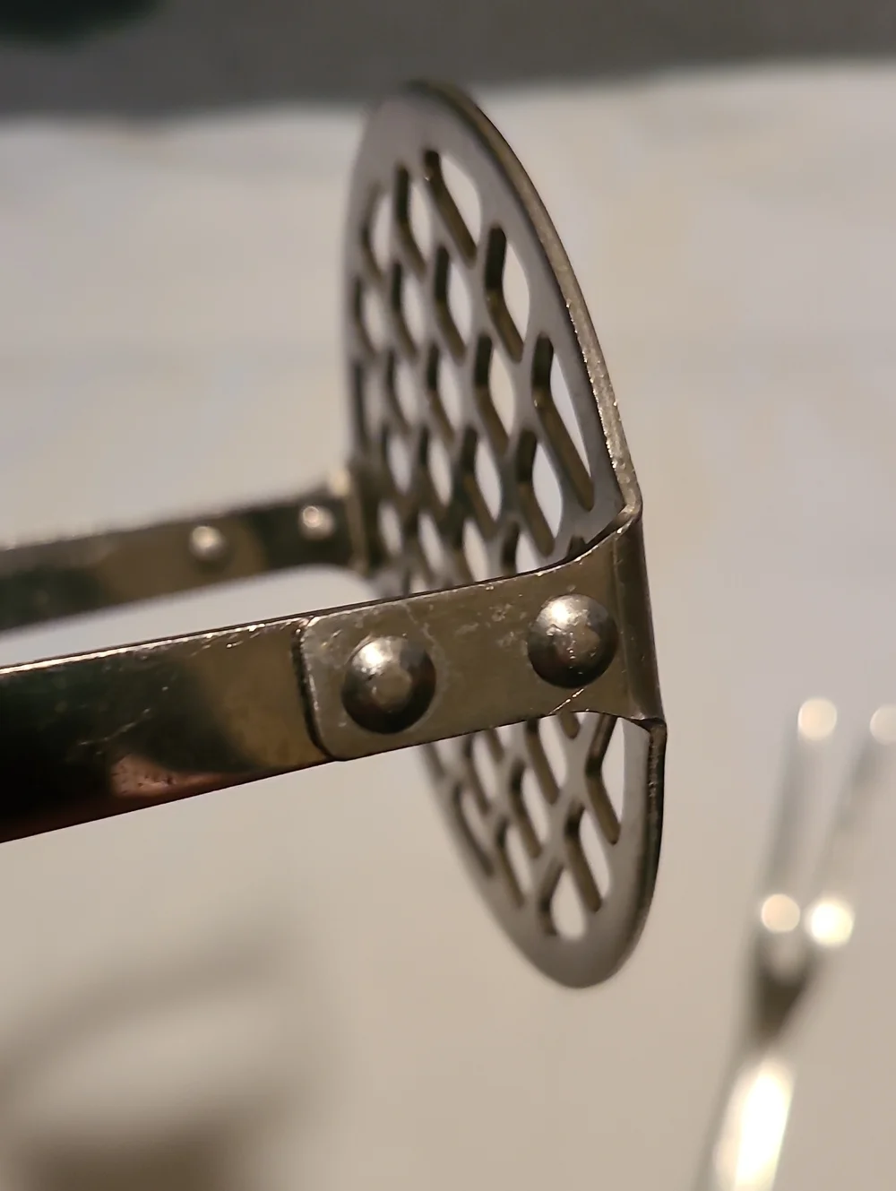 Flint Arrowhead Stainless USA Potato Masher and Serving Carving Fork Kitchen
